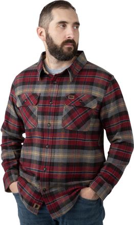 Field & Stream Unisex-Adult Bismuth Flannel Shirt, Cranberry Plaid, Medium