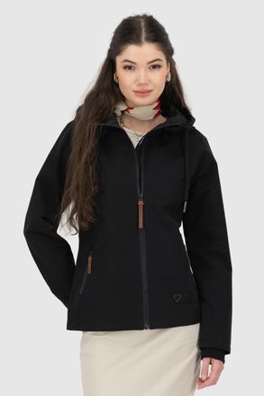 Alife And Kickin Outdoorjacke ALIFE & KICKIN BEEKEAKA, Damen, Gr. XL, schwarz (moonless), Web, Obermaterial: 100% Polyester, unifarben, Jacken Outdoorjacke