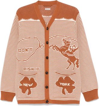 Bode Cardigan Buckaroo - Marrone