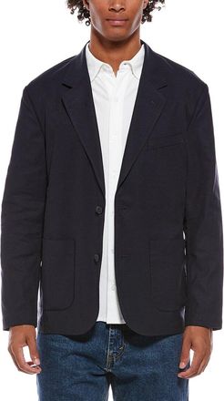 Vince Relaxed Linen-Blend Blazer