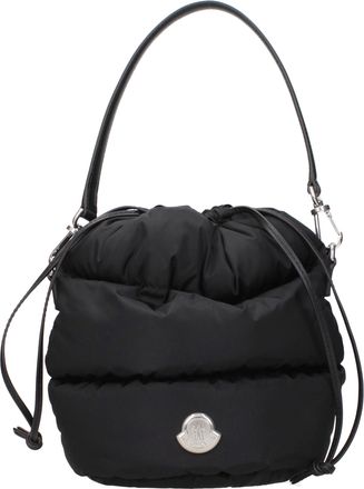 Moncler Borse Moncler Caradoc Donna Nylon Bianco E Nero