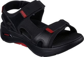 Skechers Mens GW Af Sndl in Black/Red - Size UK 7