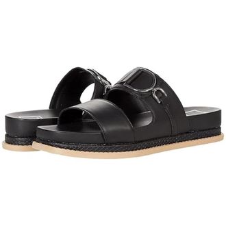 Dolce Vita Womens Dolce Vita Gunter Sandals Black Open Toe Comfort Slip-On ZAP752