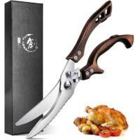 OEM Tijeras De Cocina Profesionales, Tijeras De Acero Inoxidable Para Aves, Tijeras Dentadas Para Carne, Tijeras Para Huesos Con Caja De Regalo Para Pollo