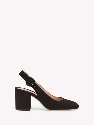 Gianvito Rossi Joelle Sling Pump in Brown Suede at Nordstrom, Size 35.5