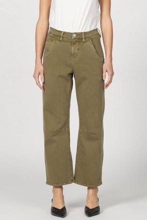 Dear John Denim Lasso Fit Barrel Jeans In Olive Branch