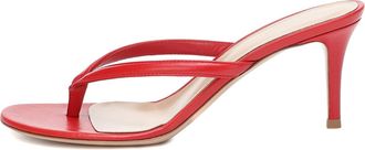 Generic Red,6.5 UK,Womens Sandals flip-Flops Peep Open Toe Stiletto High Heels Slip On Slides Pumps Summer Backless Dress Mules Shoes for Casual