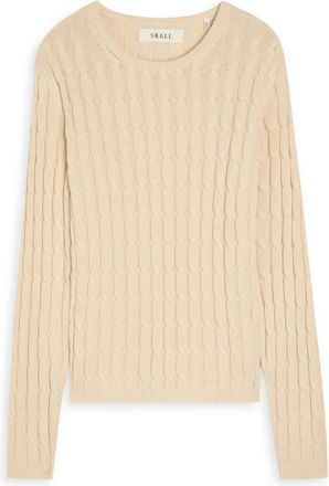 Skall Studio Marcel Cable-knit Cotton Jumper - Off White - S (UK8-10 / S)