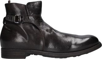 Officine Creative Schoenen, Heren, Bruin, 42 EU, Leer, Chronicle 068 Enkellaarsjes