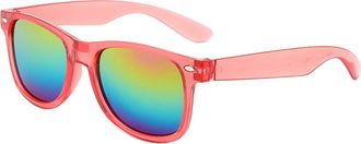 Generic Trendy Kids Studded Sunglasses Color Coated Sunglasses For Boys And Girls Sun Glasses For Children Women Bulk (One Size)