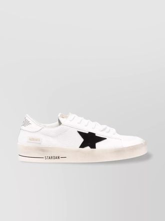 Golden Goose leather and mesh low-top sneakers