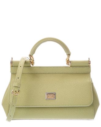 Dolce & Gabbana Sicily Mini Leather Shoulder Bag