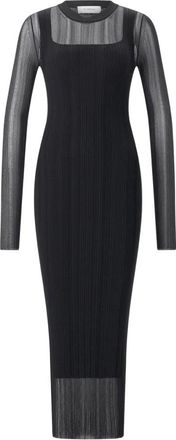 Sportmax Maxi Jurken - Dames - Maxi kleedjes - Zwart - L - Kleedjes