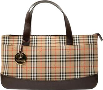 Burberry Pre-owned Handbags, female, Multicolor, Size: ONE SIZE Pre-owned Vintage Canvas Handbag