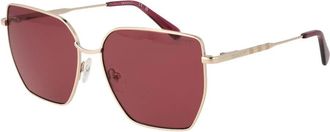 GANT Gouden Metalen Zonnebril - Dames - Zonnebrillen - Geel - ONE Size - Accessoires