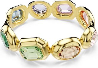 Swarovski Gema Crystal Bangle Bracelet in Gold Multi at Nordstrom, Size Medium