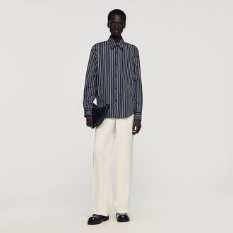 Sandro Striped cotton shirt