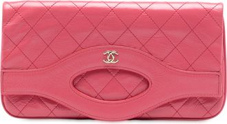 Chanel Pre-owned Womens Crumpled Calfskin 31 Clutch - Poppy Leather - One Size