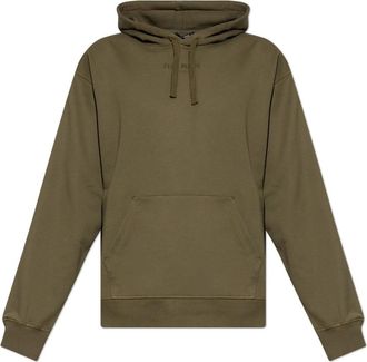 Balmain Hoodie met trekkoord - Heren - Hoodies - Groen - XL - Katoen - Hoodies & sweatvesten