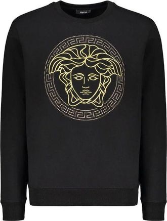 Versace Black Cotton Mens Sweatshirt