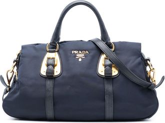 Prada Pre-owned Prada Soft Calf Trimmed Tessuto Satchel 9FETE337PTLTK1MX