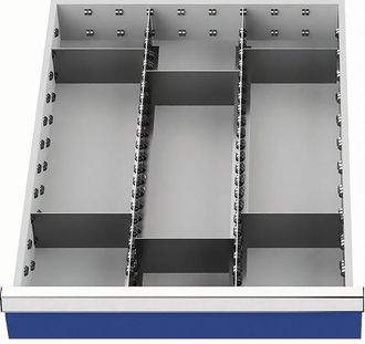 OEM Material De Subdivisi&oacute;n Del Caj&oacute;n Frontal-h.150mm 2 Longitudes / 6 Divisores Cruzados Caj&oacute;n-w.450mm