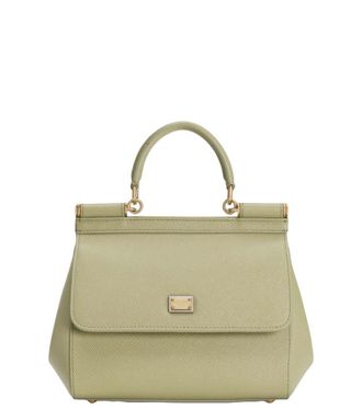 Dolce & Gabbana Light Green Sicily Small Satchel