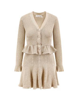 Self Portrait Lurex Short Dress-Donna