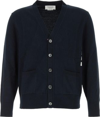 Thom Browne Jersey Stitchrelaxed Fit Vneck Cardiga