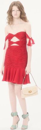 Valentino Garavani Borsa Piccola A Spalla Valentino Garavani DeVain Con Perle E Strass Donna CREMA UNI