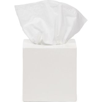 Pigeon and Poodle Cordoba Ceramic Tissue Box Cover in White Burlap at Nordstrom