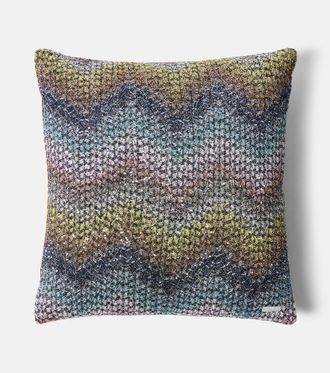 Missoni Salina Zigzag sequined lam&eacute; cushion