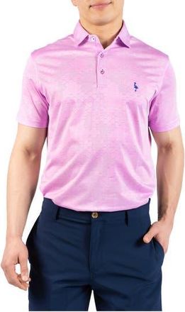 Tailorbyrd Honeycomb Textured Performance Polo in Orchid at Nordstrom Rack, Size X-Large