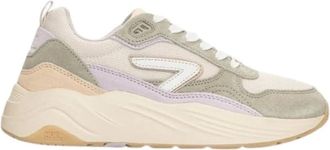 HUB Hub, Schoenen, Dames, Veelkleurig, 38 EU, Suède, Pastel Sneaker Beige/Lilac/Milky Gum