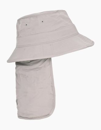 Trespass Adults Unisex Bearing Bucket Hat With Neck Protector - Grey - Size: S/M