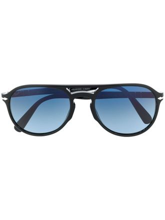 Persol El Profesor Sergio pilot-frame sunglasses - unisex - Acetate - 55 - Black