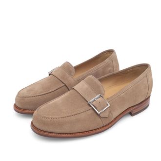 Heinrich Dinkelacker Slipper & Pantoletten - Loafer Wien Single Monk V - Gr. 40,5 (EU) - in Beige - f&uuml;r Damen