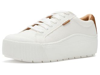 Dr. Scholls Time Max Lace-Up Shoes Womens Shoes White : 7.5 M, Canvas/Leather/Textile
