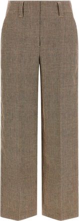 Brunello Cucinelli Brown Tailored Flat Front Pants
