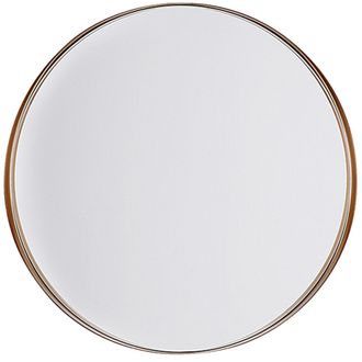 Beliani Beliani - Espejo De Pared Color Cobre Redondo 40 Cm Pieza Decorativa Piney