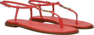 Dior Womens Pink Leather Flip-Flop Sandals