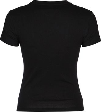 Tommy Hilfiger Logo-Embroidered T-Shirt - Black