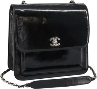 Chanel Pre-owned Shoulder Bags, female, Black, Size: ONE SIZE Pre-owned Vintage Shoulder Bag
