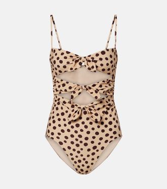 Valentino Costume intero cut-out a pois