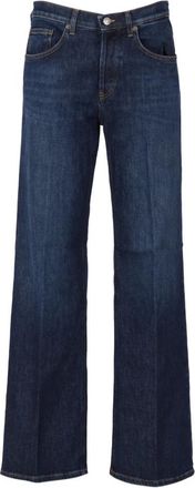 Dondup Jacklyn Wide Jeans - Dames - Loose Fit Jeans - Blauw - W26 - Katoen - Jeans