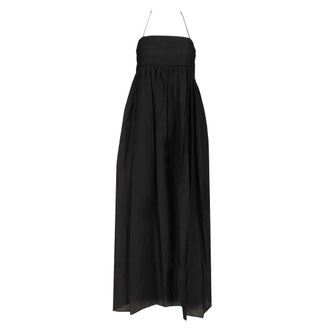 Matteau Empire Pintuck Dress - female - Matteau - Midi Dresses - Black - L - Dresses