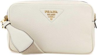 Prada White Logo Small Shoulder Bag