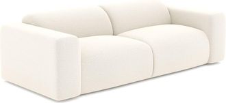 Sia Home Sof&aacute; cama 3 plazas boucl&eacute; crema 205 cm