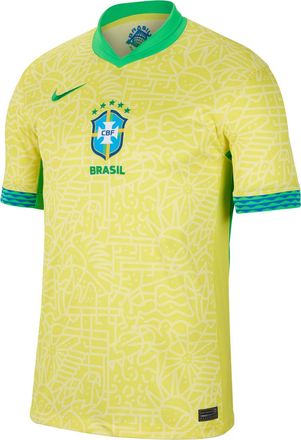 Nike Mens Brazil Dri-Fit Stadium JSY Short-Sleeved Home Top