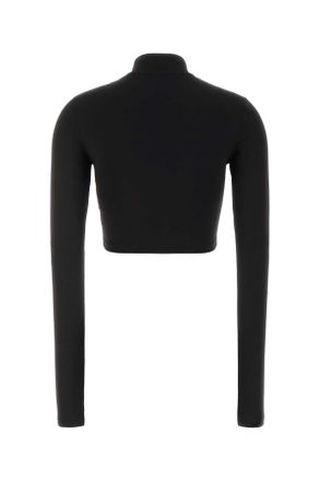 Off-white Stamp Crop Top - Black